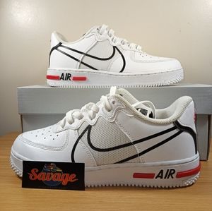 Nike Air Force 1 React White/Black/True Red